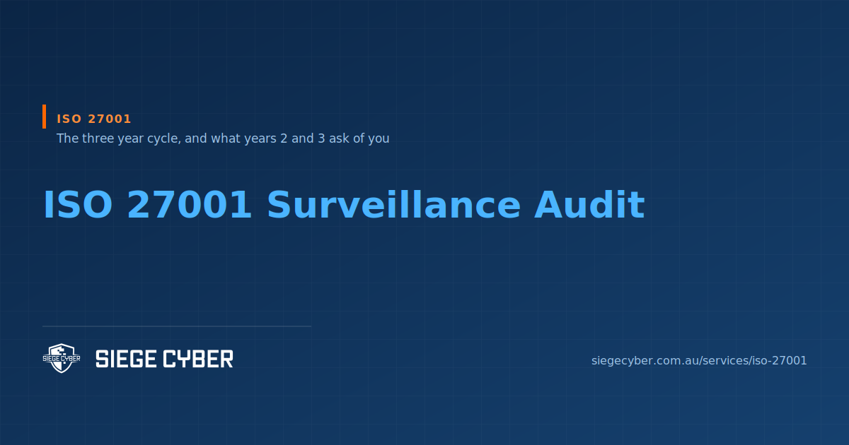 ISO 27001 surveillance audit guide for Australian businesses