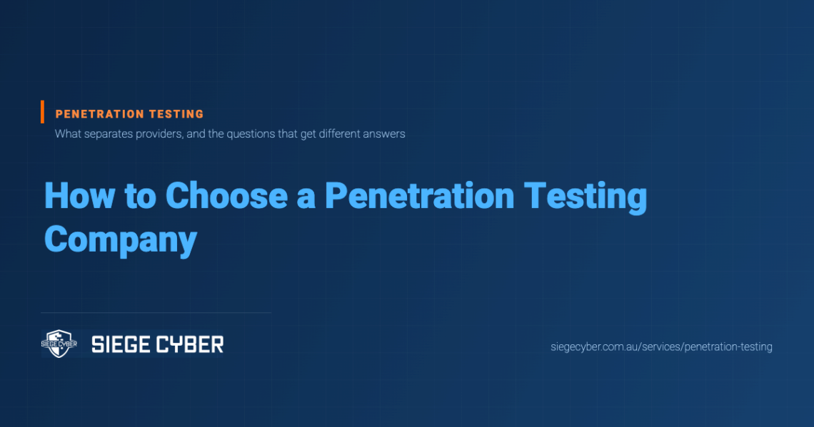How to Choose a Penetration Testing Company in Australia