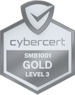 CyberCert SMB1001 Gold Level 3 certified
